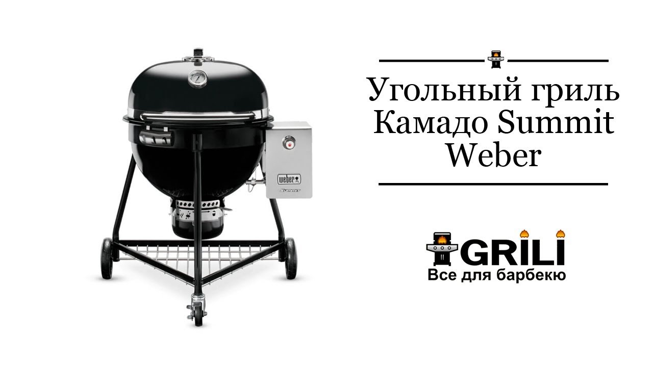 Вугільний гриль 61см. Камадо Summit Weber 18301004